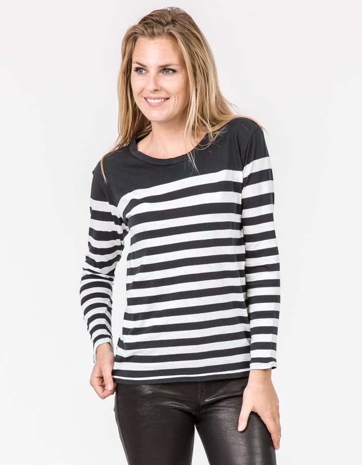 Long Sleeve Striped Tee - Image 2